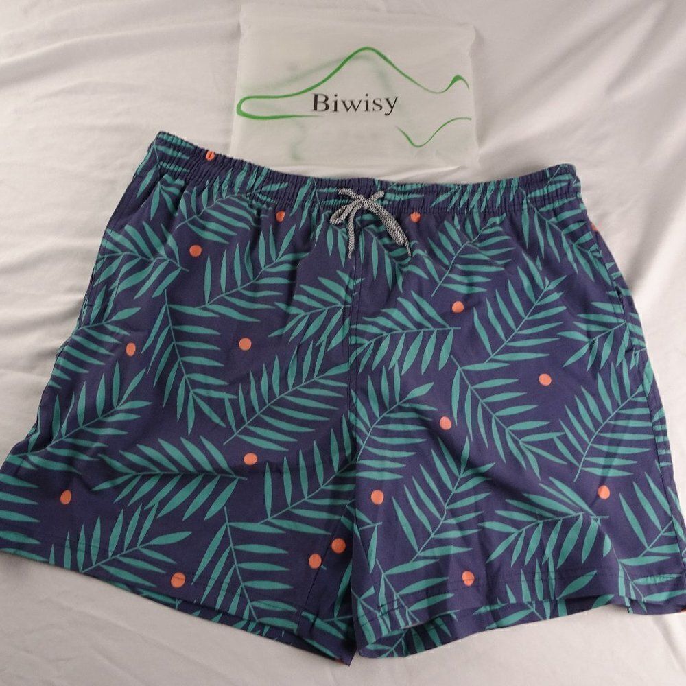 Biwisy Men Swim Shorts with Pockets Size 2XL